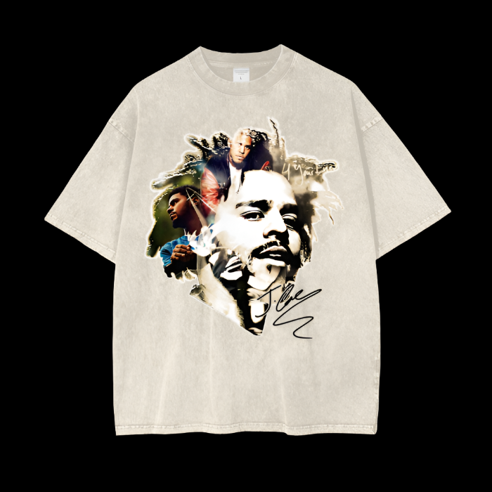 J.Cole | Signature | Apricot | Vintage Oversized Shirt