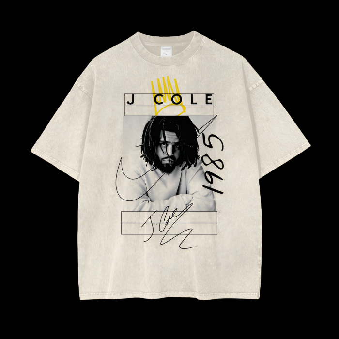 J.Cole | 1985 | Apricot | Vintage Oversized Shirt