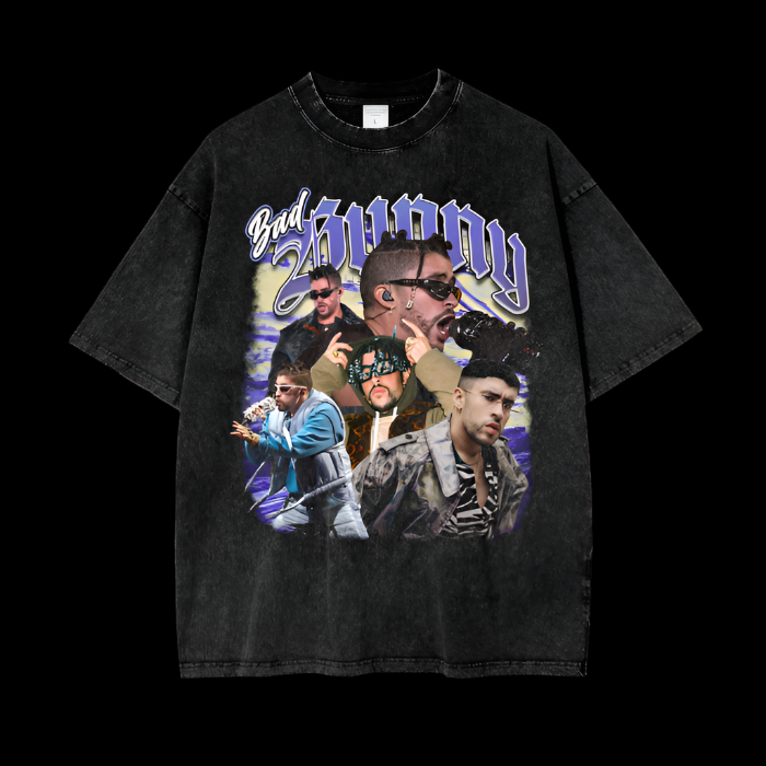 Bad Bunny | Purple | Vintage Oversized Shirt