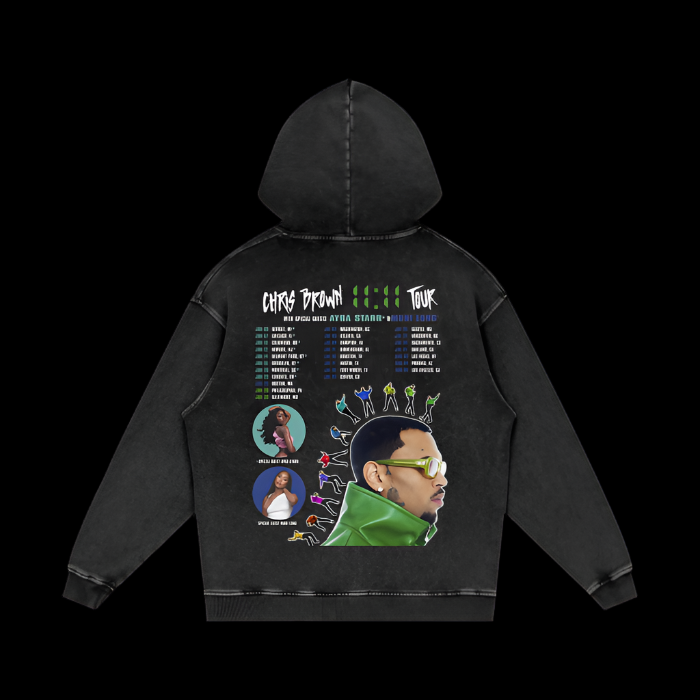 Chris Brown | 11:11 Tour | Vintage Oversized Hoodie