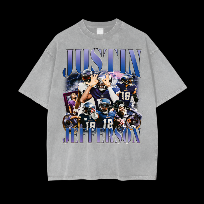 Justin Jefferson | Minnesota Vikings | Vintage Oversized