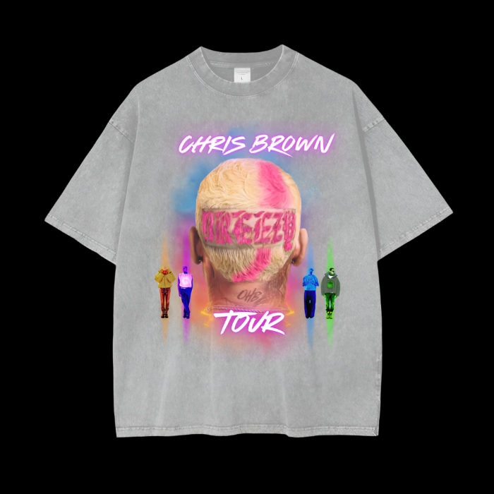 Chris Brown | Pink 11:11 Tour | Vintage Oversized