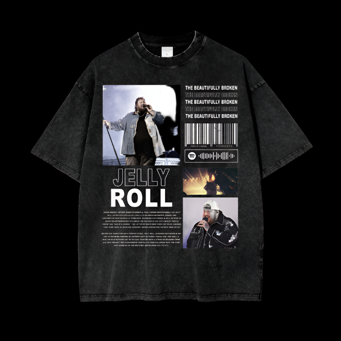 Jelly Roll | The Beautifully Broken | Beige | Vintage Oversized