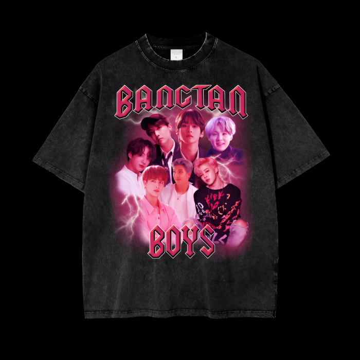 BTS | Pink | Vintage Oversized Shirt