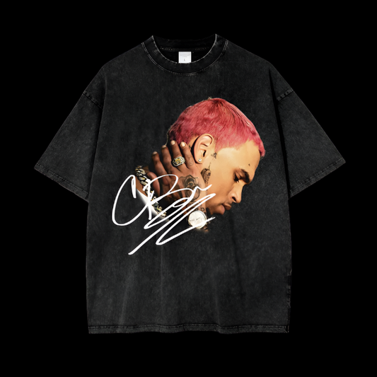 Chris Brown | Pink Hair | Vintage Oversized