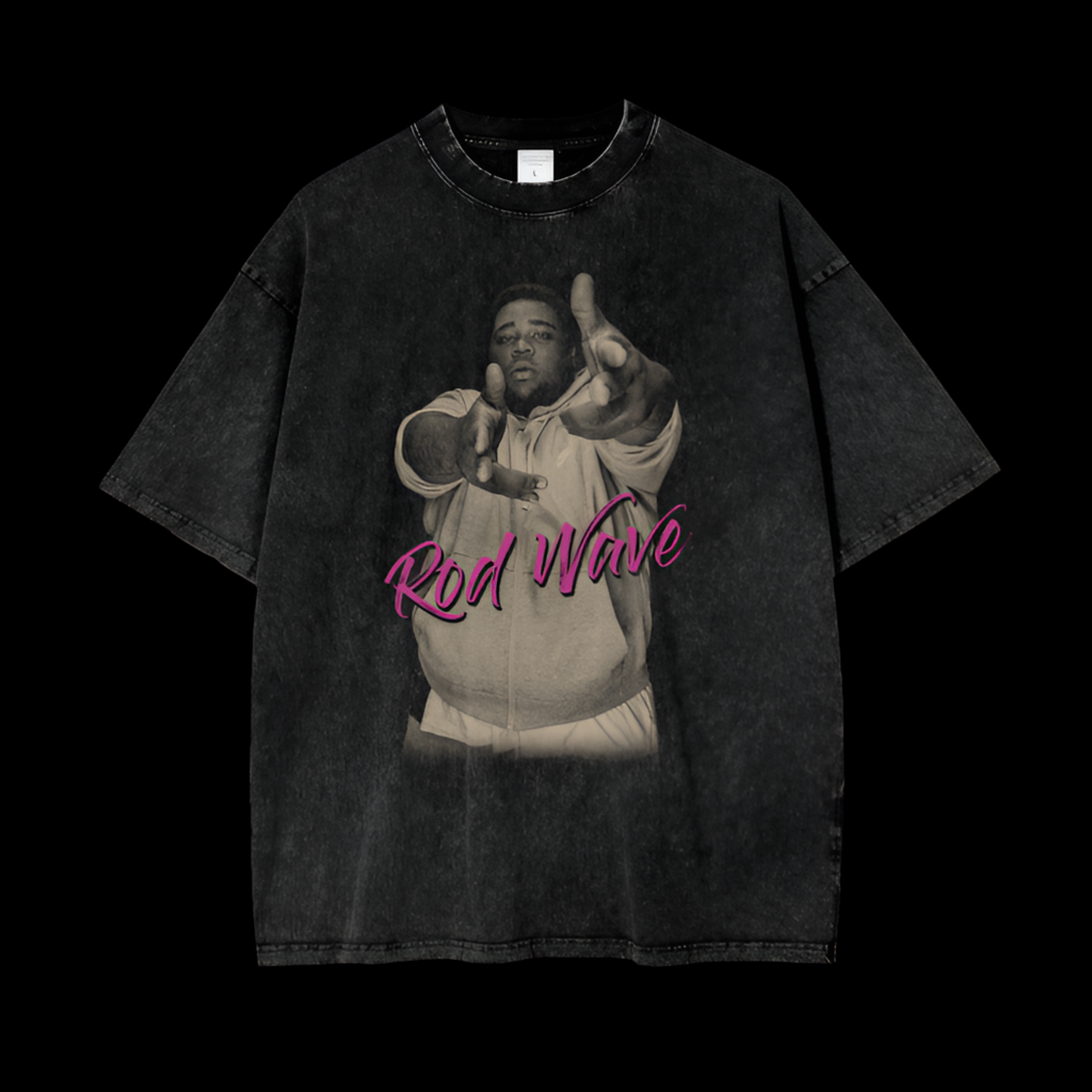 Rod Wave | Pink | Vintage Oversized Shirt