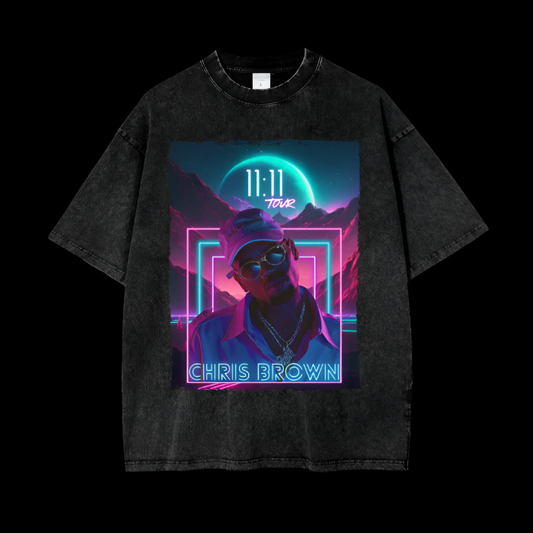 Chris Brown | Neon 11:11 Tour | Vintage Oversized