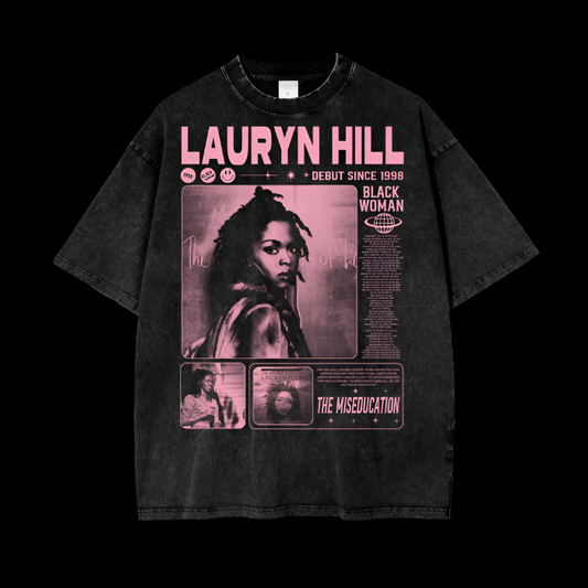 Lauryn Hill | The Miseducation 1998 | Pink | Vintage Oversized Shirt