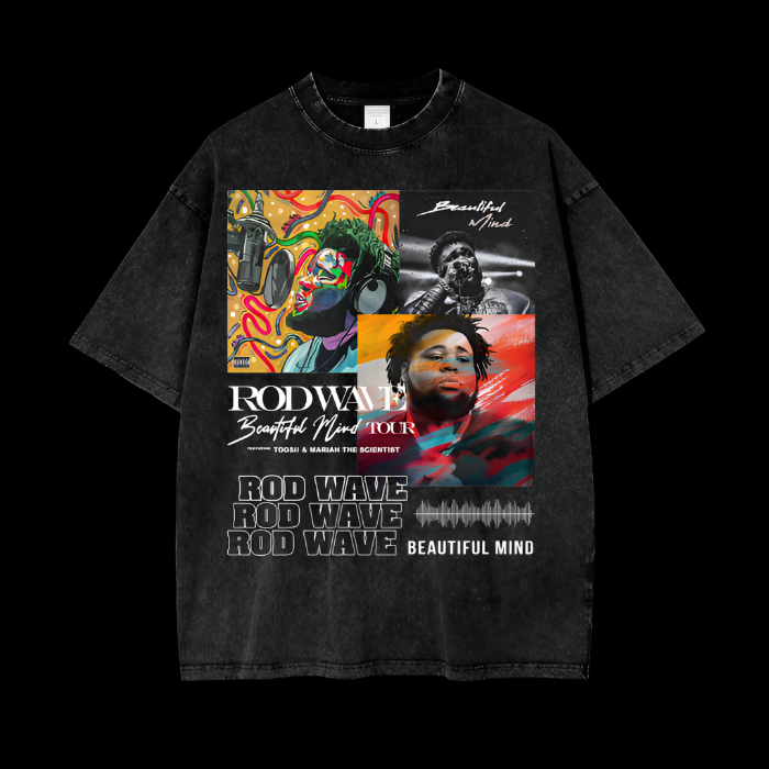 Rod Wave | Beautiful Mind Tour | Vintage Oversized Shirt