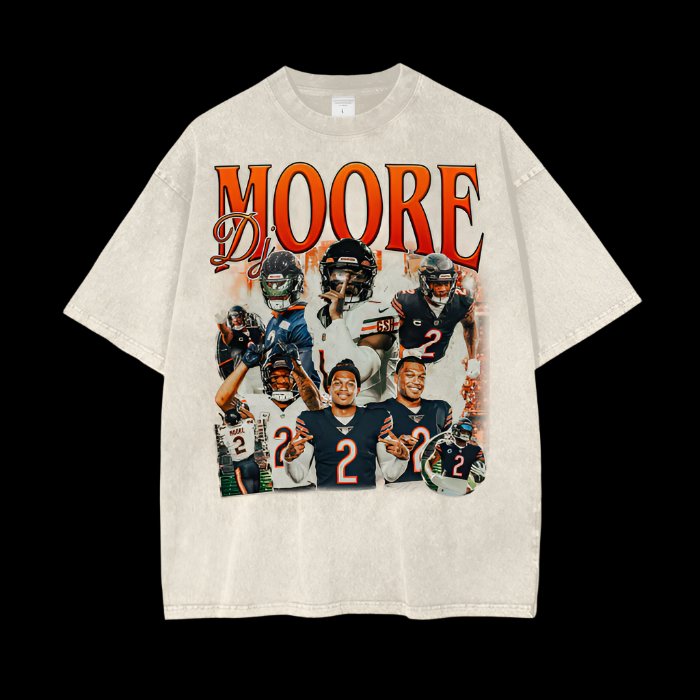 DJ Moore | Chicago Bears | Cream | Vintage Oversized