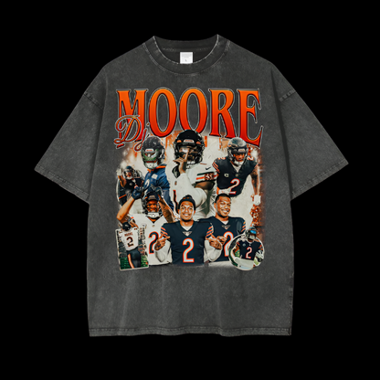 DJ Moore | Chicago Bears | Dark Grey | Vintage Oversized